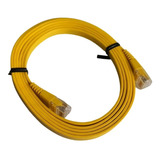 Cable Red Ethernet Lan Categoria 5e Tipo Plano Amarillo 1.5m