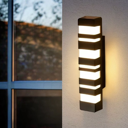 Lámpara De Pared Moderna Led Para Exteriores Impermeable 