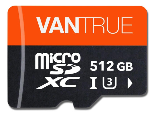 Memoria Microsdxc Vantrue, 512 Gb, Uhs-i 4k, Con Adaptador