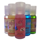 Kit 5 Lubricantes Dulce Sabor Olor Afrodisiaco Ideal Sex Ora