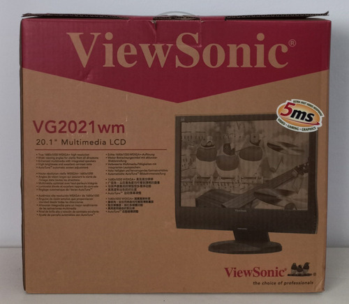 Monitor Viewsonic Vg2021 Wm En Caja Original Excelente!!