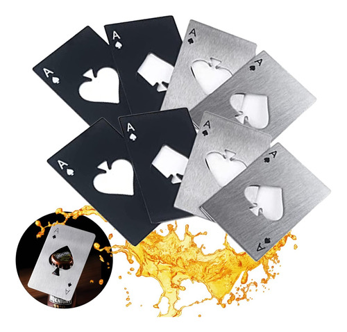 20 Piezas De Abrebotellas De Cartas De Póquer Ace