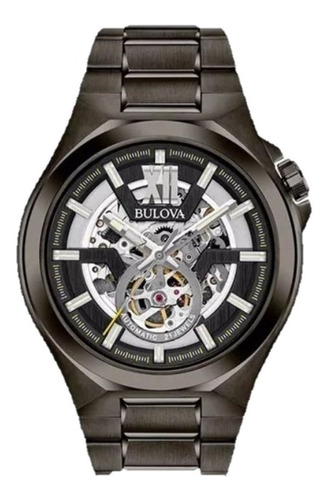 Reloj Bulova Automatic Skeleton 98a179 Hombre Original 