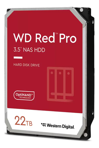 Disco Duro 22tb Wd Red Pro Nas  Wd221kfgx 3.5  7.2k Rpm