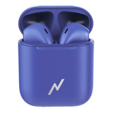 Auricular Bluetooth5.0 Tactil Con Micrófono Estuche Cargador Color Azul Oscuro