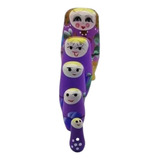 Bonecamadeira Matryoshka Russa Violeta 5 Peças - 10,5cm