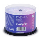 600 Dvd+r 8.5 Gb Maxprint Printable 240minutos 8x Original