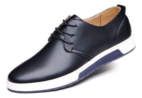 Zapatos Oxford De Piel Perforada Para Hombre