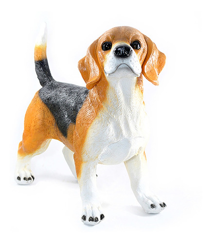 Cachorro Beagle Bili Decoracao Realista Resina Casa E Jardim