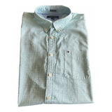 Camisa Tommy Hilfiger Hombre Manga Larga Talla L Cth082