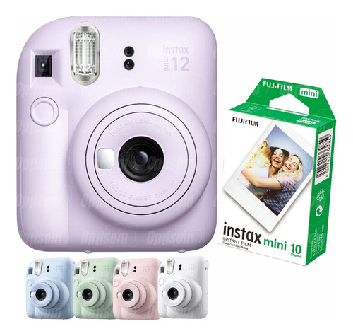 Camera Revela Foto Fujifilm Instax Mini 12 Lilás + 10 Fotos