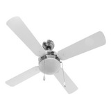 Ventilador Techo Rujan Niquel Lámpara Adir 2085 Cantidad De Aspas 4 Estructura Níquel Cromado Aspas Blanco Material De Las Aspas Metal