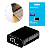 Pendrive Nano Preto 32gb Usb Pd055 Multilaser