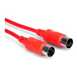 Cable Midi 5 Pines Hosa Rojo 1.5 Metros