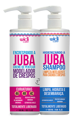 Kit Encrespando Shampoo Higienizando Juba 500ml Widi Care