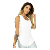 Regata Tapa Bumbum Blusa Feminina Academia Proteção Uv Dry  