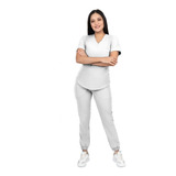 Uniforme Quirurgico Jogger Mujer Antifluidos Blanco