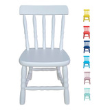 Cadeira Infantil Madeira Maciça Colorida Escola Para Criança