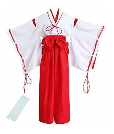 Disfraces Tokio-t Kimono Japonés Inuyasha Kikyo Cosplay De L