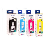 Tinta Epson 504 L4150 L4160 L6191 L6161 Combo X4 Envio S/c