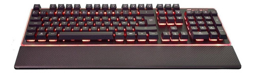 Teclado Gamer Cougar Core Qwerty Español España Color Negro Con Luz 8 Colores