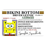 Licencia Bob Esponja Sticker Skin Para Tarjetas Bancarias