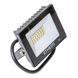 Reflector Proyector Led 10w Luz Calida Exterior Interior Color De La Carcasa Negro Color De La Luz Blanco Cálido