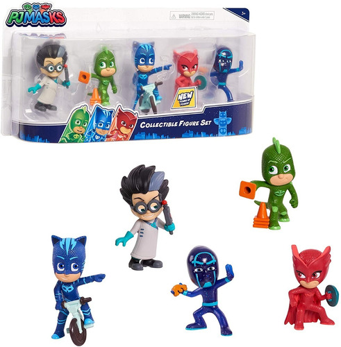 Pj Masks Juego Figuras Coleccionables 5 Unidades Originales