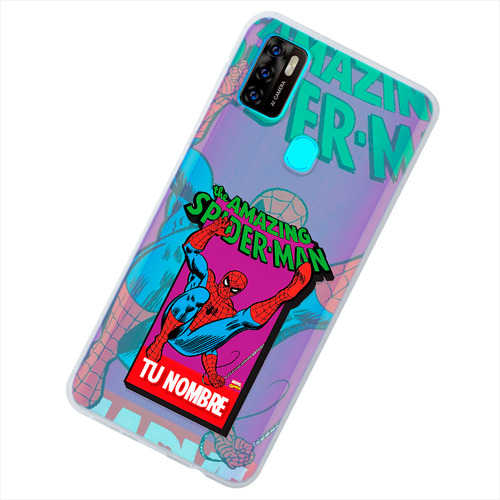 Funda Para Zte Spiderman Personalizada Con Tu Nombre