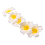 Flores Hawaianas De Espuma Blancas, 100 Piezas Artificial
