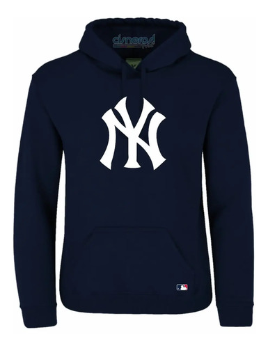 Sudadera  Yankees Logo Mlb  Beisbol Marino\u002Fblanco | Meses sin interés