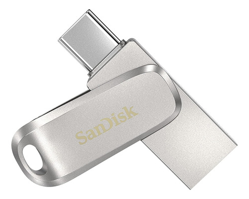 Memoria Usb Sandisk Ultra Dual Drive Luxe 256gb Usb C Plata