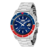 Bisel Pepsi Invicta Pro Diver Automático Con Esfera Azul Par