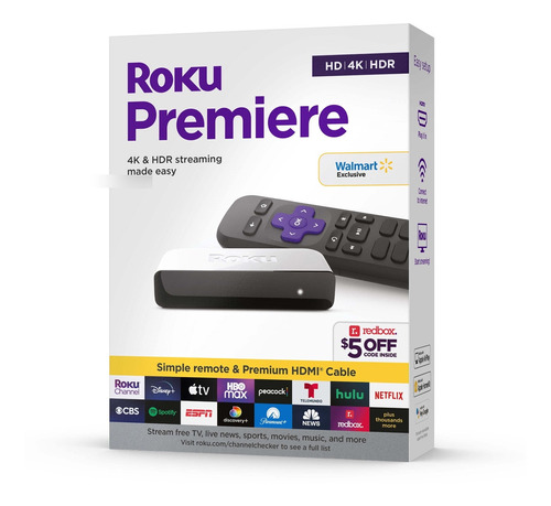 Reproductor Streaming Roku Premiere 3920rw Hd 4k Blanco