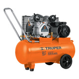 Compresor Lubricado Banda, Horizontal 60l, 4hp 127v Truper 