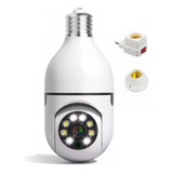 Cámara De Seguridad Vigilancia Wifi Foco Hd 360º Socket 