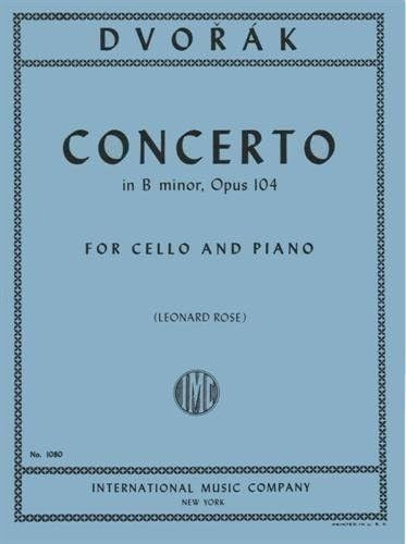 Dvorak, Antonin Concierto Si Menor, Op. 104 Cello Y Pia...
