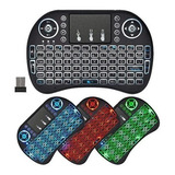 Teclado Sem Fio Controle Wireless Wifi Usb Touchpad Tv C Led