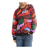 Rusty Groovy Oversize Crew Ld Buzo Mujer