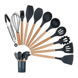 Juego Utensilios 12 Pzs Silicona Set Resistente Calor Cocina