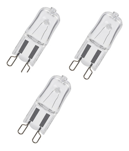 3 Unidades Ampolletas Halogenas G9 120v 40w 2000 Horas