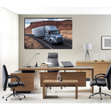 Cuadro Decorativo Trailer Volvo Gris