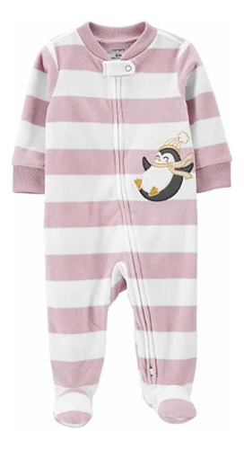 Carter´s Macacão Carters Fleece Soft Pijama Frio Bebê Menina