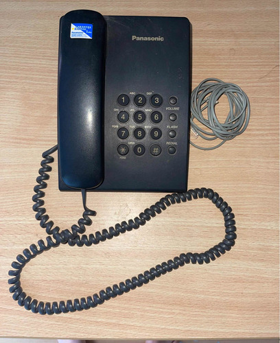 Teléfono Fijo Negro Panasonic Kx Ts500ag