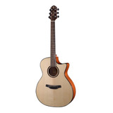 Violão Crafter Aço Grand Auditorium Hg-500ce Natural Sólido