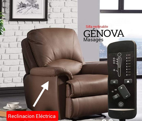 Silla Reclinable Eléctrica Génova Con Puerto Usb