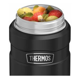 Tarro Para Alimentos Acero Inoxidable 24 Oz Thermos Azul Neg Color Negro