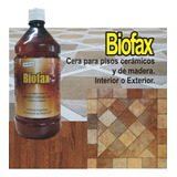 Biofax Cera Biokitol 1 Litro - Madera Ceramicos X 2 Unidades