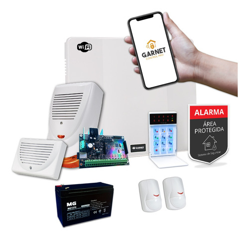 Alarma Casa Wifi Internet Sensor Movimiento Kit Sirenas