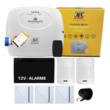 Kit Alarme Monitorado Smart Cloud 32 +5 Sensores Sem Fio Jfl